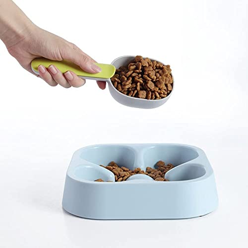 Purrfects Pet Food Scoop & Clip (Grey/White)
