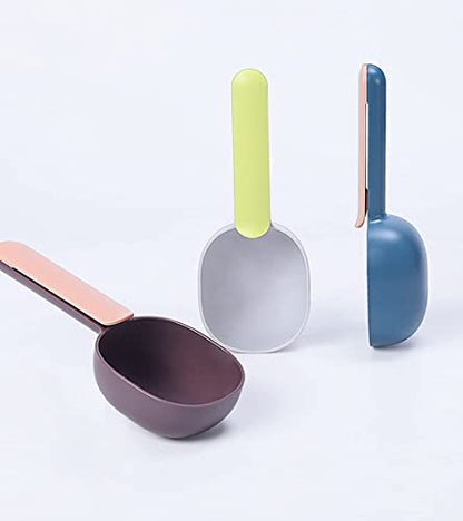 Purrfects Pet Food Scoop & Clip (Blue/Pink)