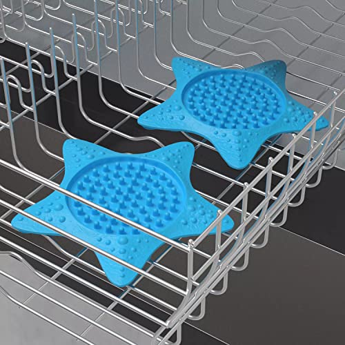 Starfish Lick mats for dogs - Suction dog lick mat for feeding & bathing